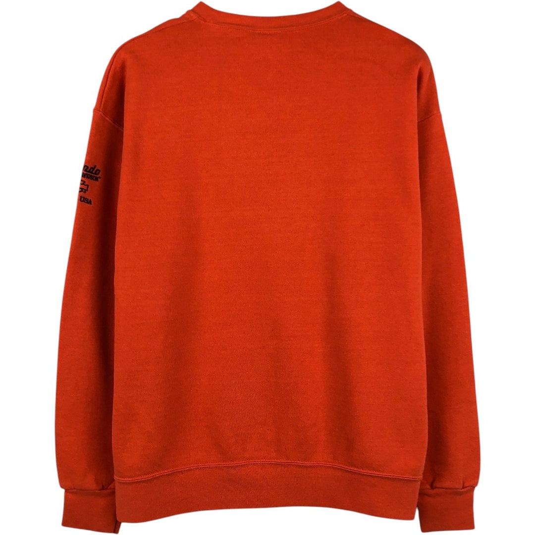 00'S Harley-Davidson Advertising Sweatshirt, Men's L size unclear orange type Vintage Second Hand