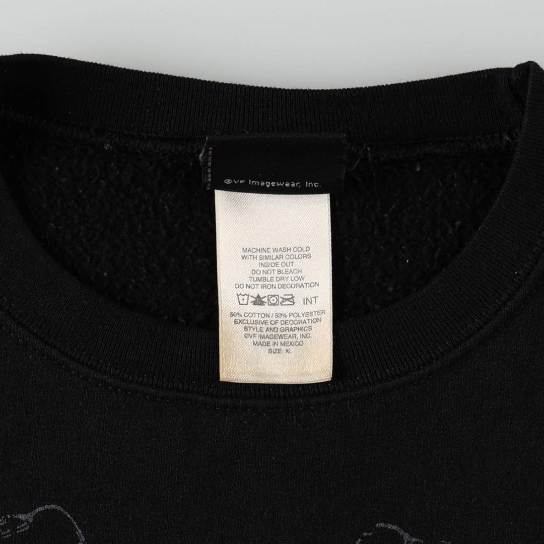 Harley-Davidson Advertising Sweatshirt (Men's Size XL) cotton black type Vintage Second Hand