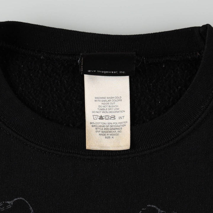 Harley-Davidson Advertising Sweatshirt (Men's Size XL) cotton black type Vintage Second Hand