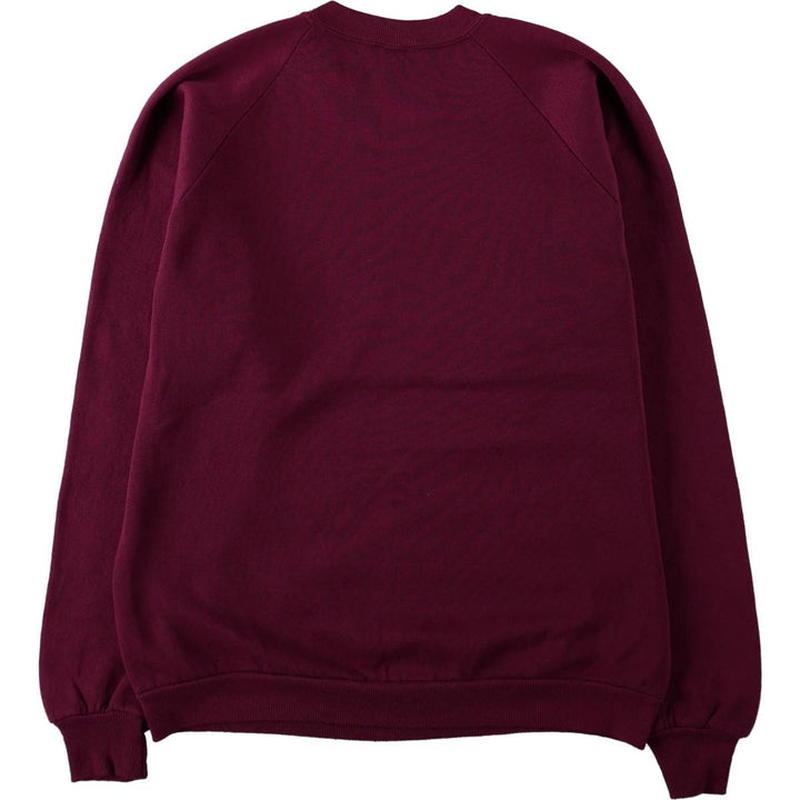90'S JERSEYS S. Advertising Sweatshirt, Made in USA, Men's Size L (approx.), Vintage cotton burgundy type Vintage Second Hand