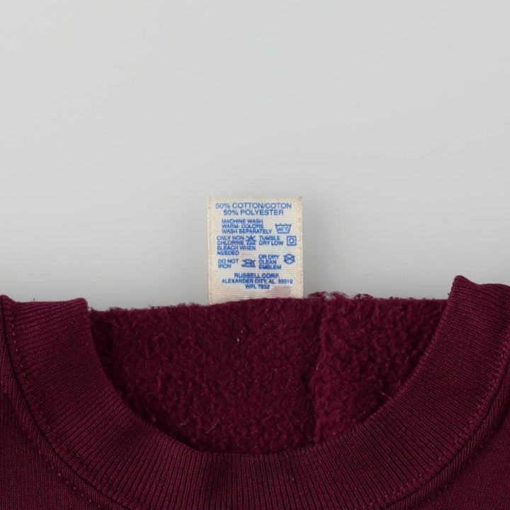 90'S JERSEYS S. Advertising Sweatshirt, Made in USA, Men's Size L (approx.), Vintage cotton burgundy type Vintage Second Hand