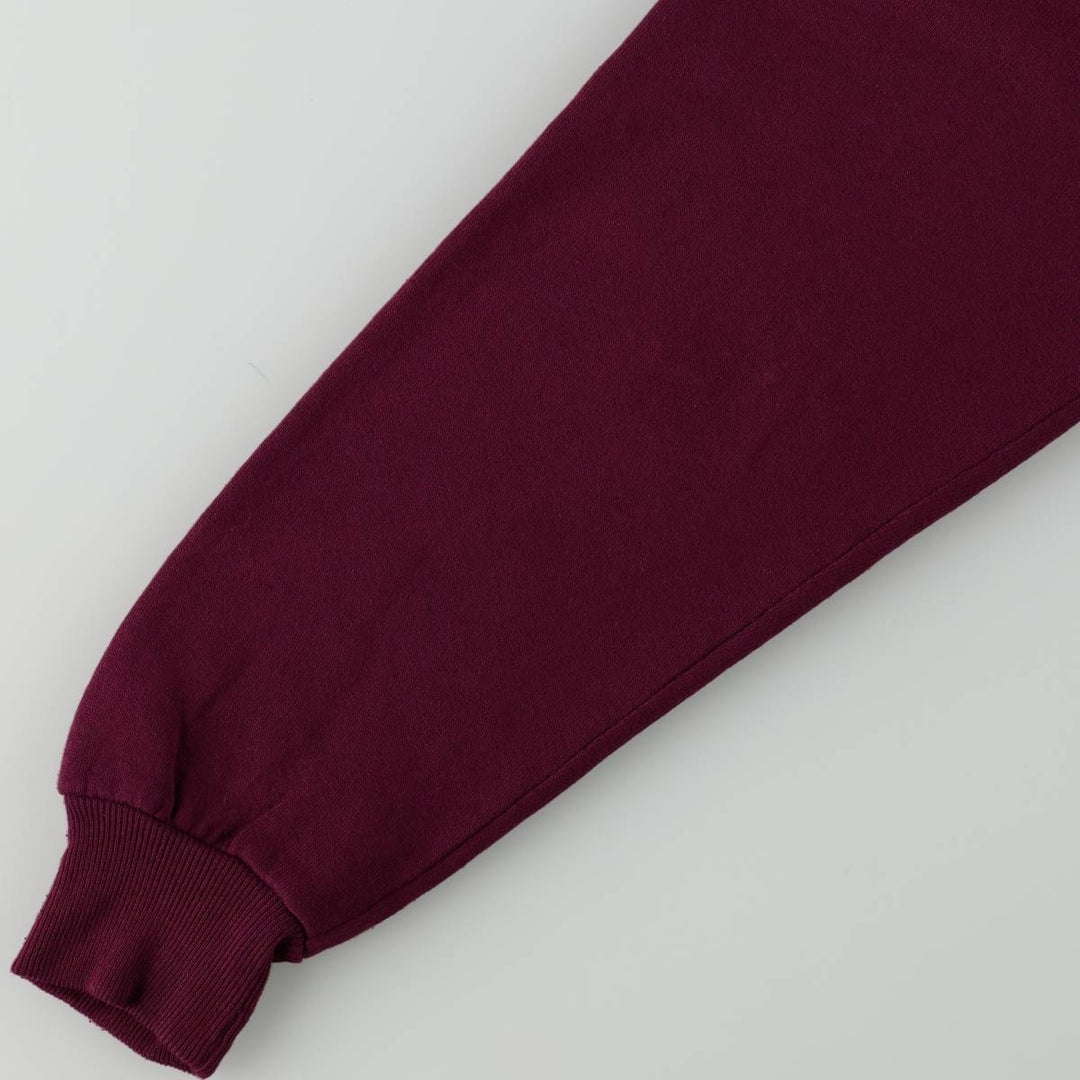 90'S JERSEYS S. Advertising Sweatshirt, Made in USA, Men's Size L (approx.), Vintage cotton burgundy type Vintage Second Hand