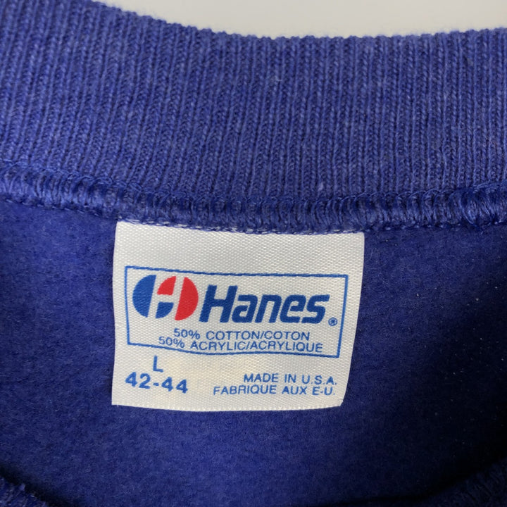 Vintage 1980'S Hanes Hard Rock Cafe Advertising Sweatshirt, Made in USA, Men's Size L cotton blue type Vintage Second Hand