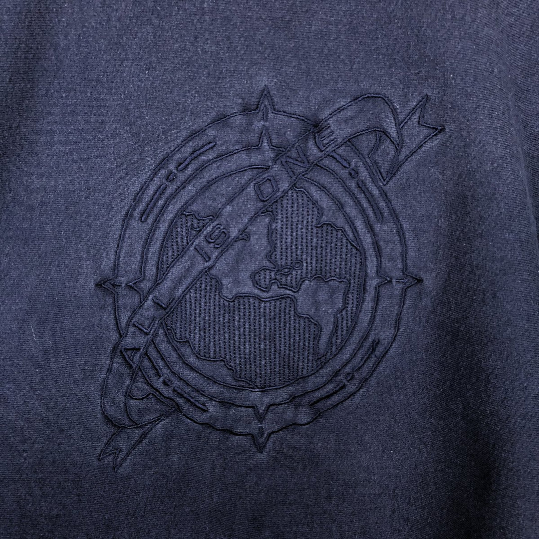 90'S Hard Rock Cafe Advertising Sweatshirt, Made in USA, Men's L, Vintage cotton navy blue type Vintage Second Hand