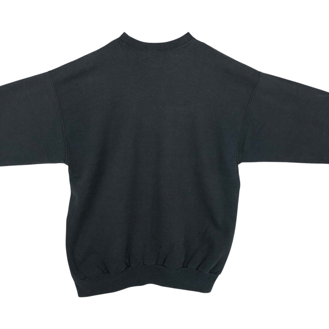90s-00'S Hanes Wood Brothers Motorcycle Advertising Sweatshirt (Men's Size L) cotton black type Vintage Second Hand
