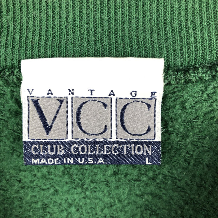 90'S VCC Lipton Advertising Sweatshirt, Made in USA, Men's Size L (approx.), Vintage polyester Green type dark green Vintage Second Hand