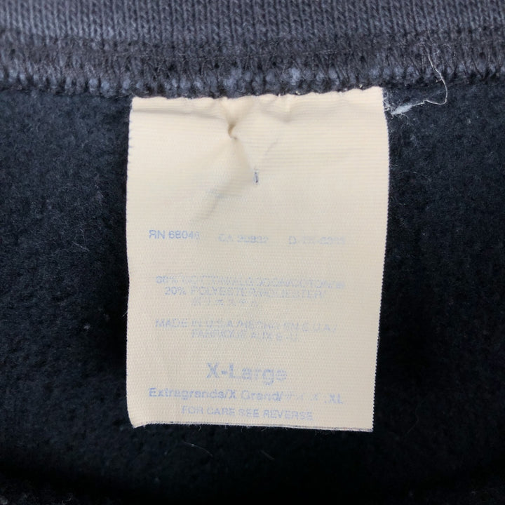 CHEVROLET advertising sweatshirt, made in the USA, men's size XL equivalent. cotton black type Vintage Second Hand