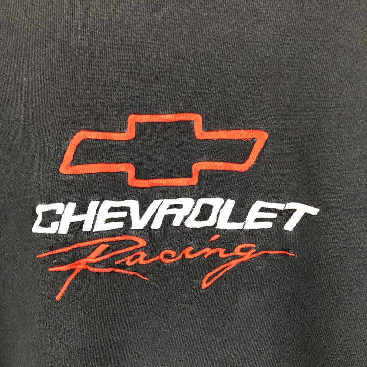 CHEVROLET advertising sweatshirt, made in the USA, men's size XL equivalent. cotton black type Vintage Second Hand