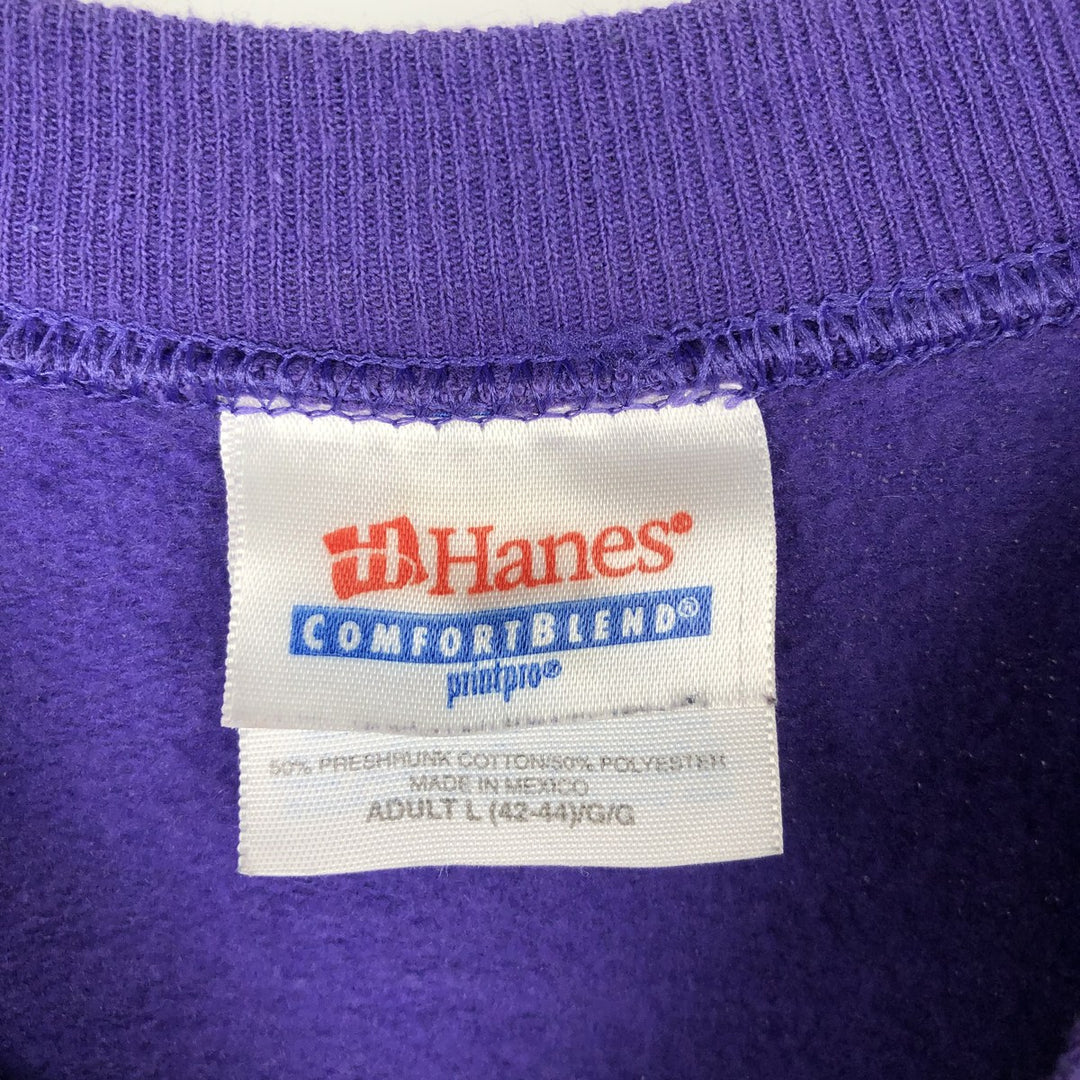 90'S FedEx Advertising Sweatshirt, Men's Size L (approx.), Vintage, Double-Sided Print cotton purple type Vintage Second Hand