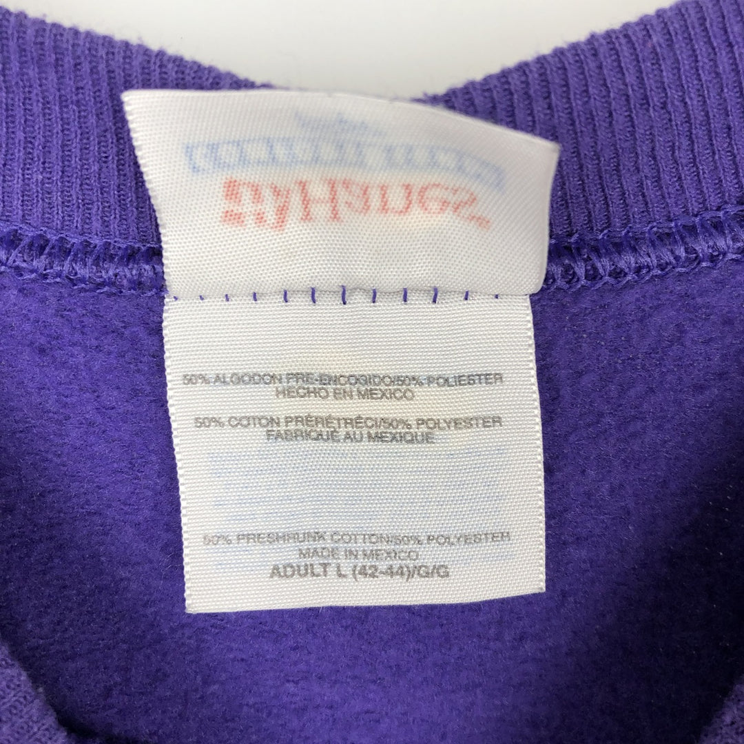 90'S FedEx Advertising Sweatshirt, Men's Size L (approx.), Vintage, Double-Sided Print cotton purple type Vintage Second Hand