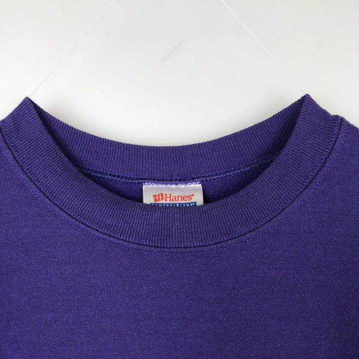 90'S FedEx Advertising Sweatshirt, Men's Size L (approx.), Vintage, Double-Sided Print cotton purple type Vintage Second Hand