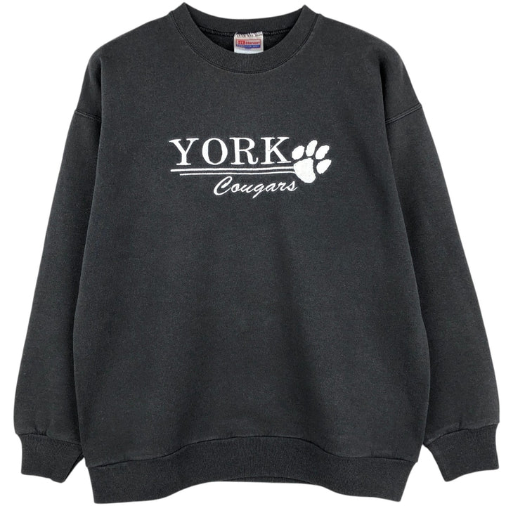 90'S Hanes College Sweatshirt, Men's Size M (approx.), Vintage cotton Charcoal Vintage Second Hand
