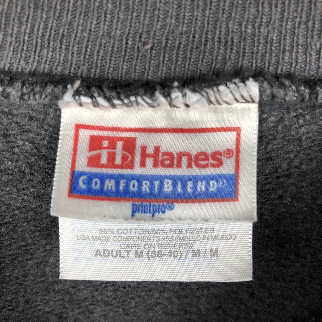 90'S Hanes College Sweatshirt, Men's Size M (approx.), Vintage cotton Charcoal Vintage Second Hand