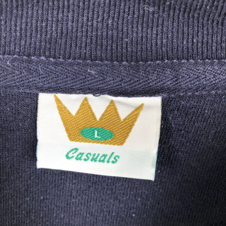 1990'S University of Oxford College Sweatshirt, Men's Size L (approx.), Vintage cotton navy blue type Vintage Second Hand