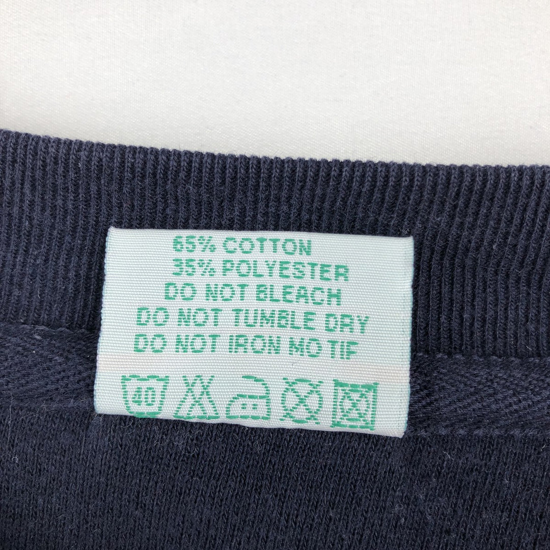 1990'S University of Oxford College Sweatshirt, Men's Size L (approx.), Vintage cotton navy blue type Vintage Second Hand