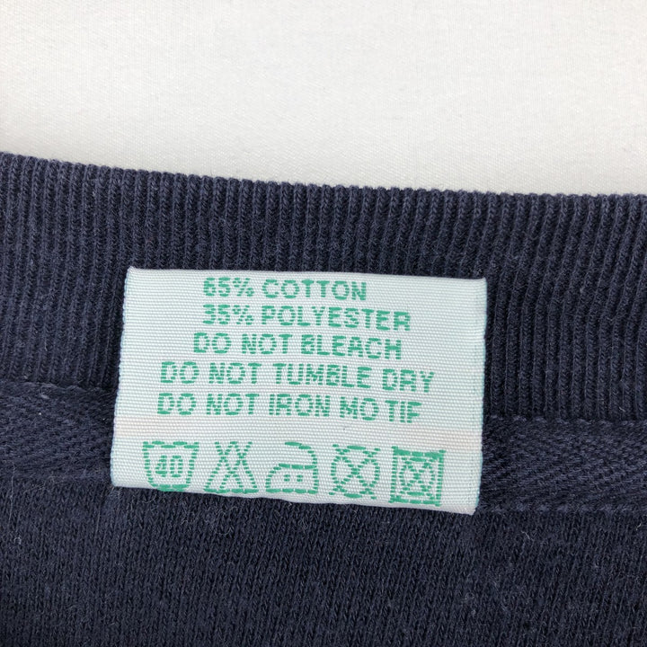 1990'S University of Oxford College Sweatshirt, Men's Size L (approx.), Vintage cotton navy blue type Vintage Second Hand