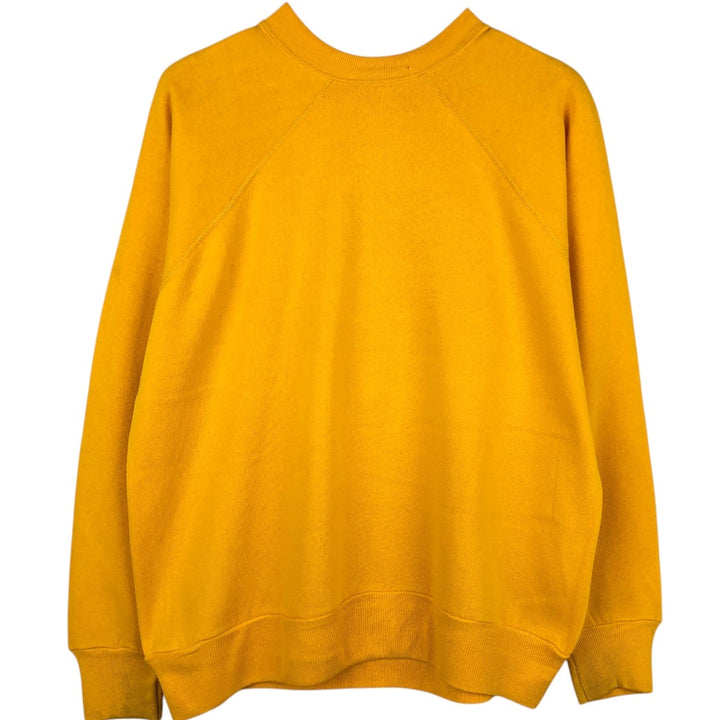 The University of Iowa College Sweatshirt (Men's Size M) unclear lemon yellow Vintage Second Hand