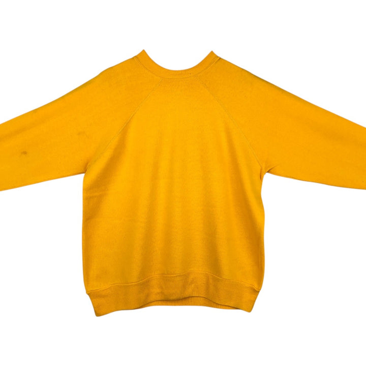 The University of Iowa College Sweatshirt (Men's Size M) unclear lemon yellow Vintage Second Hand