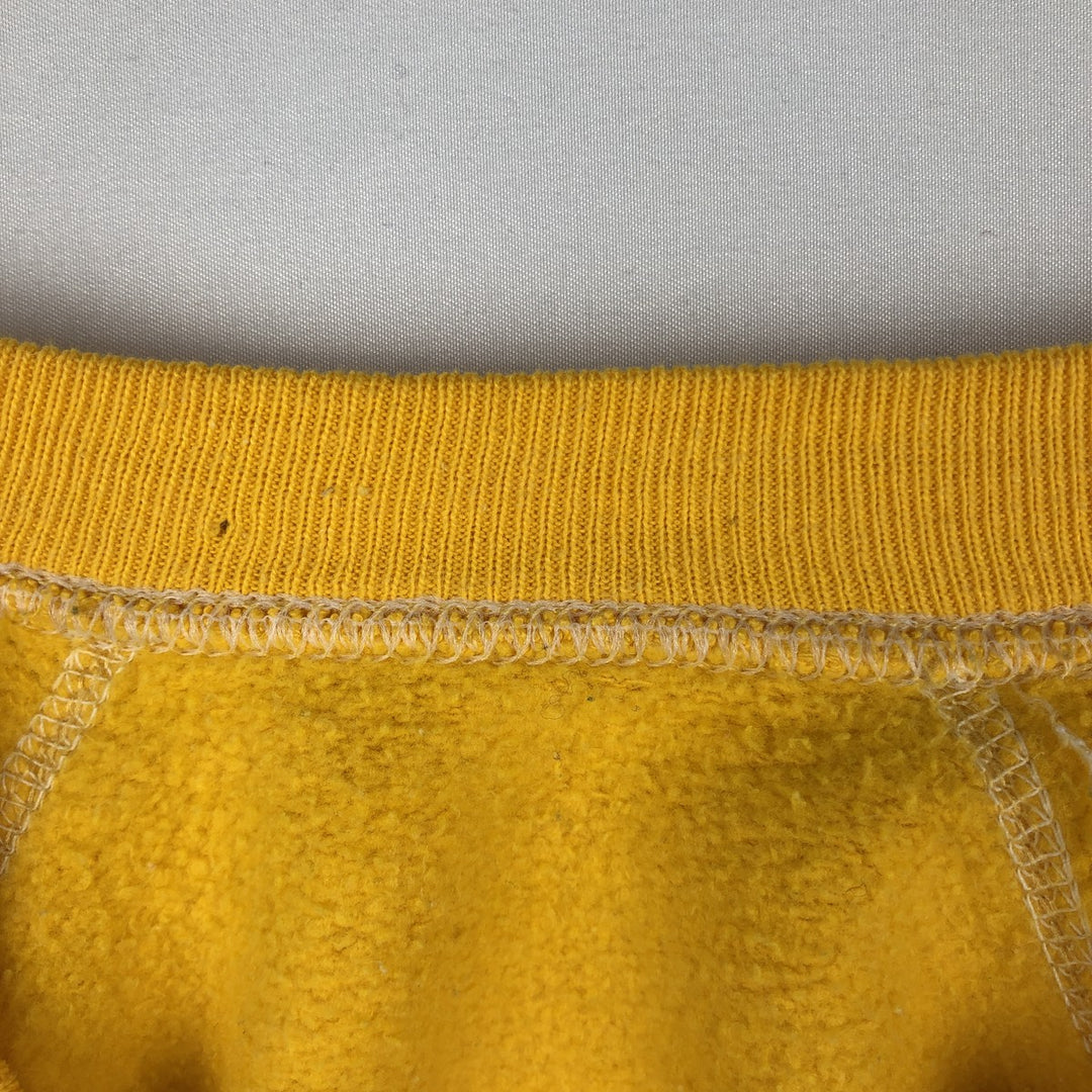 The University of Iowa College Sweatshirt (Men's Size M) unclear lemon yellow Vintage Second Hand