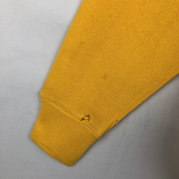 The University of Iowa College Sweatshirt (Men's Size M) unclear lemon yellow Vintage Second Hand