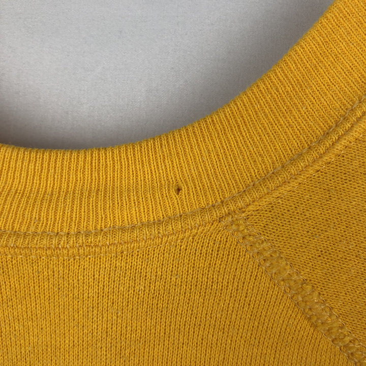 The University of Iowa College Sweatshirt (Men's Size M) unclear lemon yellow Vintage Second Hand