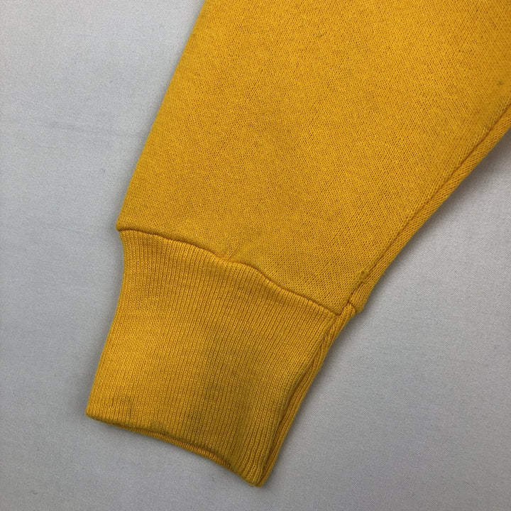 The University of Iowa College Sweatshirt (Men's Size M) unclear lemon yellow Vintage Second Hand