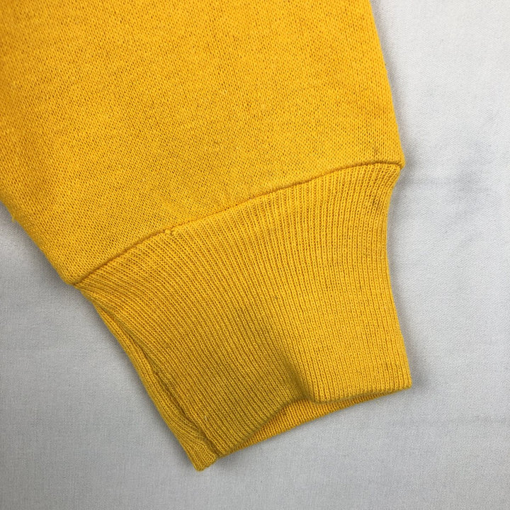 The University of Iowa College Sweatshirt (Men's Size M) unclear lemon yellow Vintage Second Hand