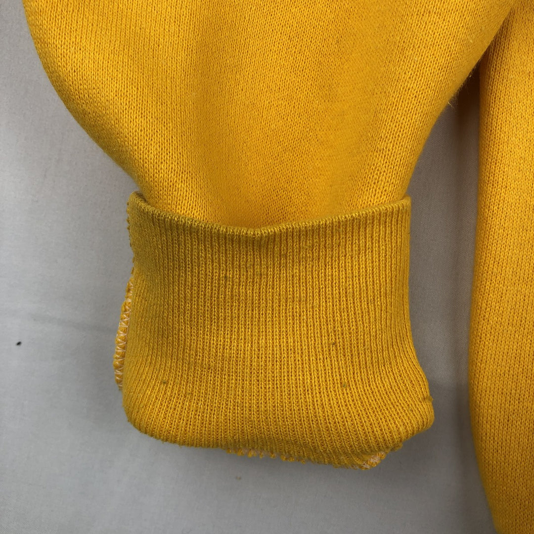 The University of Iowa College Sweatshirt (Men's Size M) unclear lemon yellow Vintage Second Hand