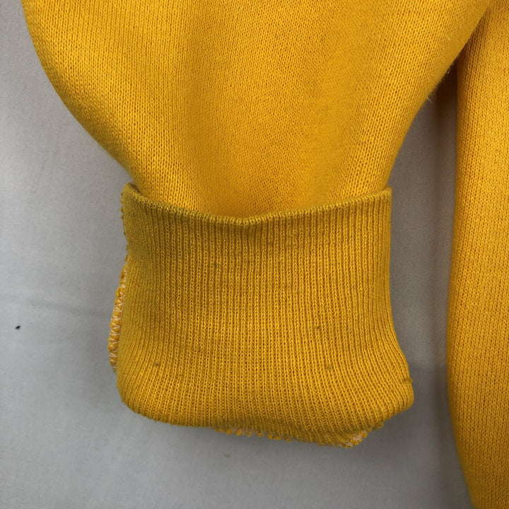 The University of Iowa College Sweatshirt (Men's Size M) unclear lemon yellow Vintage Second Hand