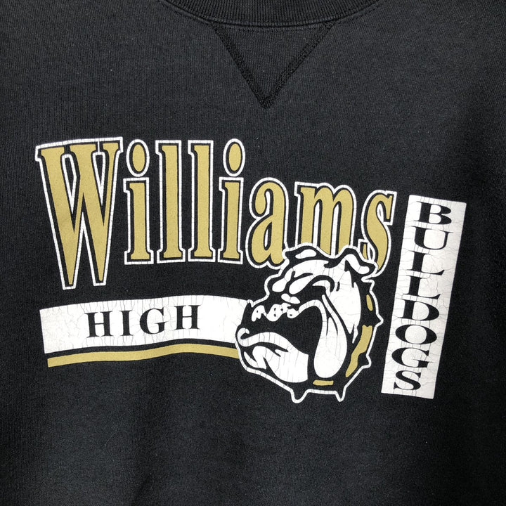 90'S Russell College Sweatshirt, Men's Size L, Vintage cotton black type Vintage Second Hand