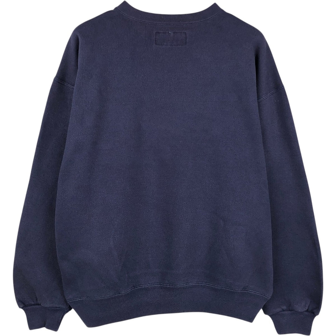 90'S Russell Texas Woman's University College Sweatshirt, Made in USA, Men's XL equivalent, Vintage cotton Indigo Vintage Second Hand