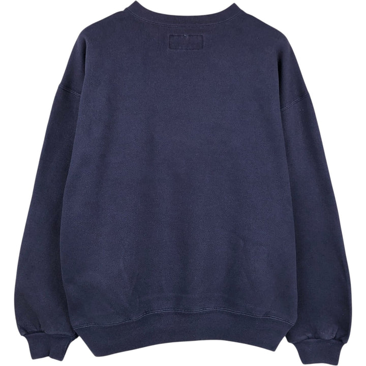90'S Russell Texas Woman's University College Sweatshirt, Made in USA, Men's XL equivalent, Vintage cotton Indigo Vintage Second Hand