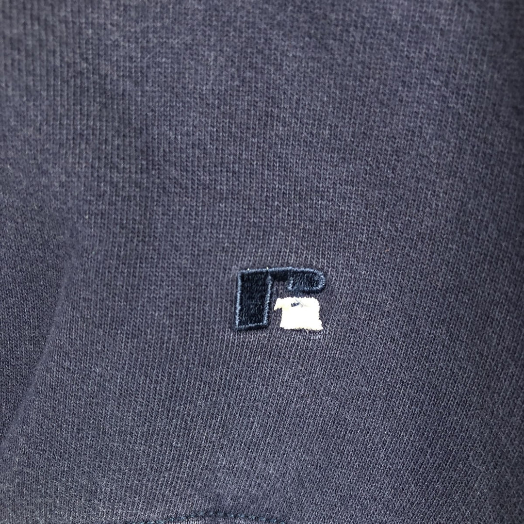 90'S Russell Texas Woman's University College Sweatshirt, Made in USA, Men's XL equivalent, Vintage cotton Indigo Vintage Second Hand