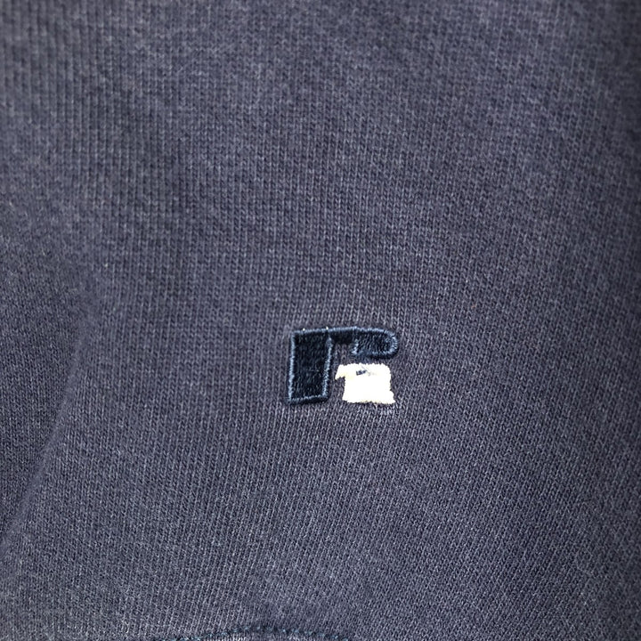 90'S Russell Texas Woman's University College Sweatshirt, Made in USA, Men's XL equivalent, Vintage cotton Indigo Vintage Second Hand