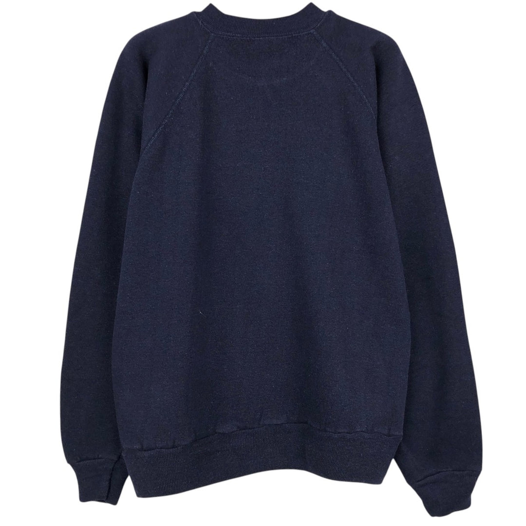 1990'S University of Cambridge College Sweatshirt, Made in USA, Men's Size S (approx.), Vintage cotton navy blue type Vintage Second Hand