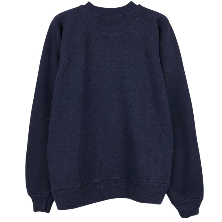 1990'S University of Cambridge College Sweatshirt, Made in USA, Men's Size S (approx.), Vintage cotton navy blue type Vintage Second Hand