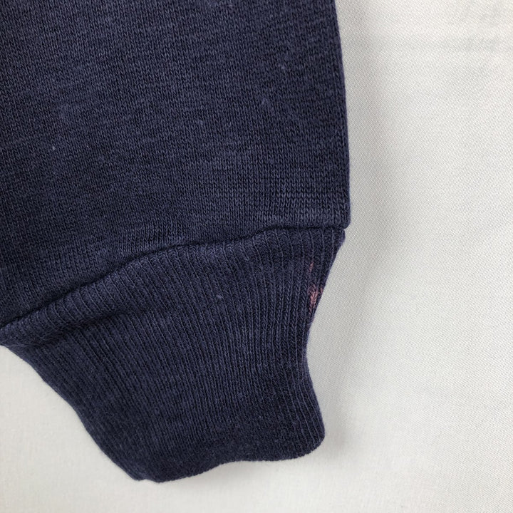 1990'S University of Cambridge College Sweatshirt, Made in USA, Men's Size S (approx.), Vintage cotton navy blue type Vintage Second Hand
