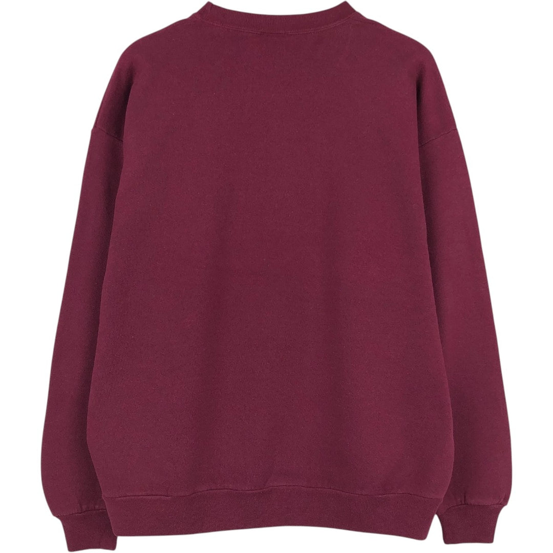 Vintage 90'S Jerzees college sweatshirt, made in the USA, men's size XL cotton burgundy type Vintage Second Hand