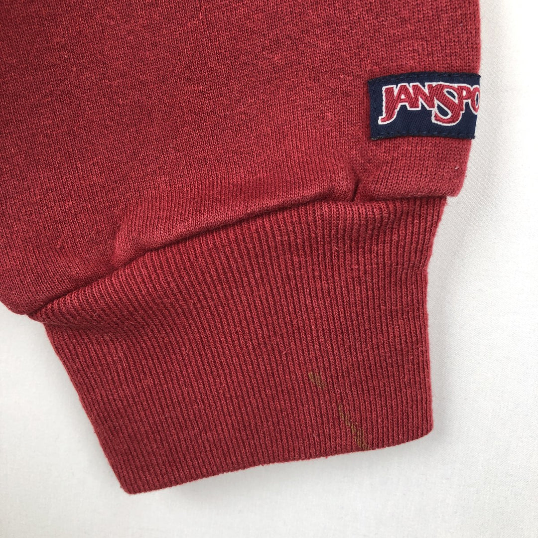 90'S JanSport Florida State University College Sweatshirt, Made in USA, Men's XL equivalent, Vintage cotton red type Vintage Second Hand