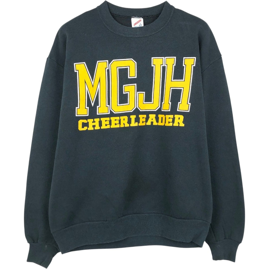 Vintage 90'S Jerzees college sweatshirt, made in the USA, size L, men's cotton Green type dark green Vintage Second Hand
