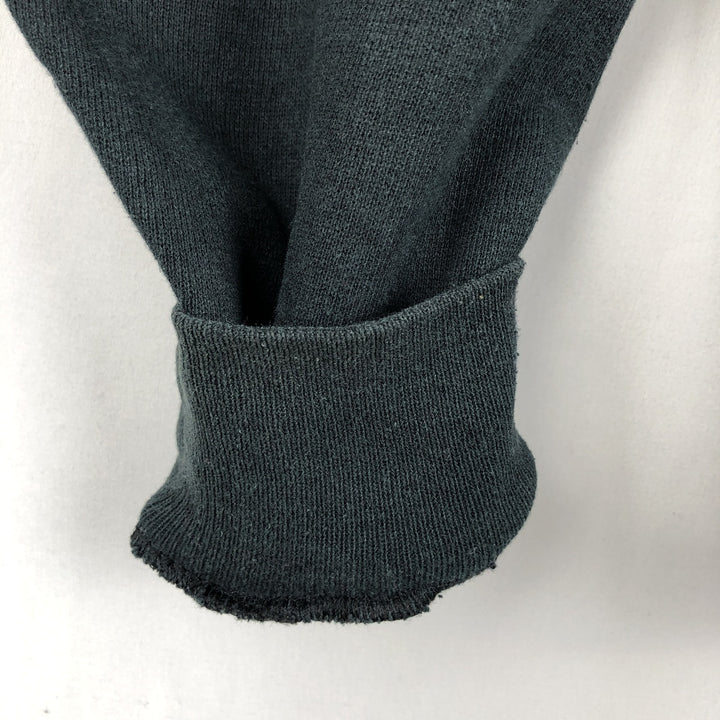 Vintage 90'S Jerzees college sweatshirt, made in the USA, size L, men's cotton Green type dark green Vintage Second Hand