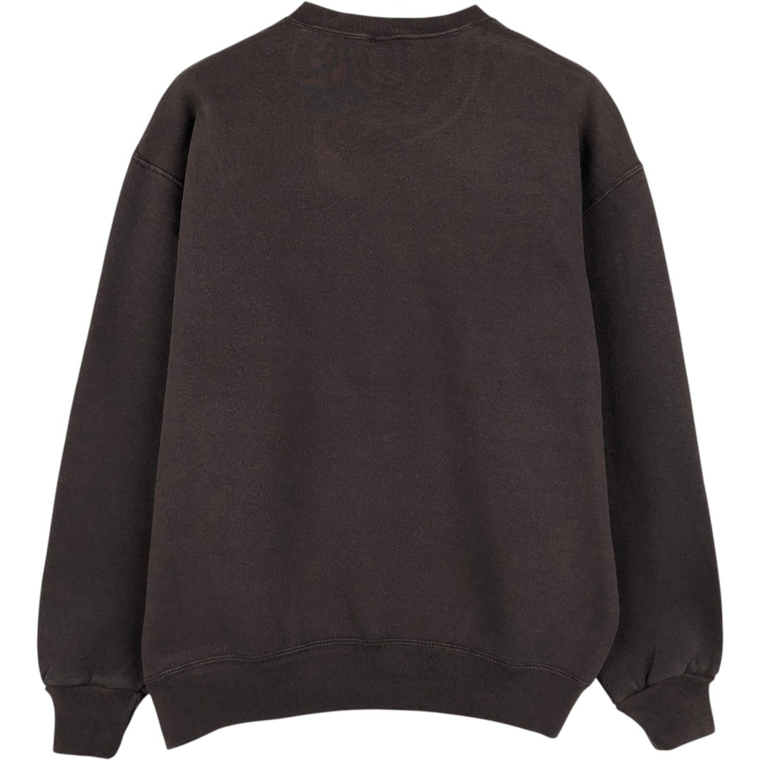1990'S Russell Brown University College Sweatshirt, Made in USA, Men's Size L (approx.), Vintage cotton walnut Vintage Second Hand