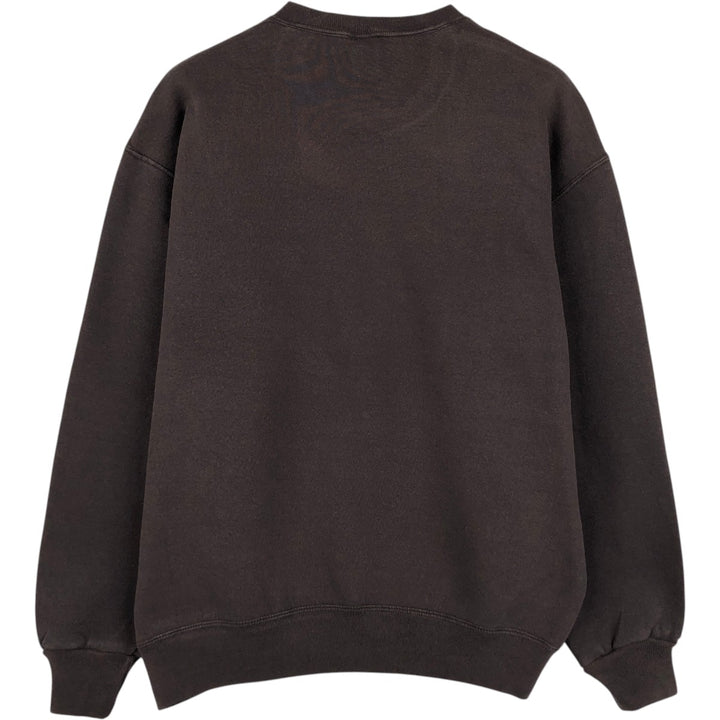 1990'S Russell Brown University College Sweatshirt, Made in USA, Men's Size L (approx.), Vintage cotton walnut Vintage Second Hand