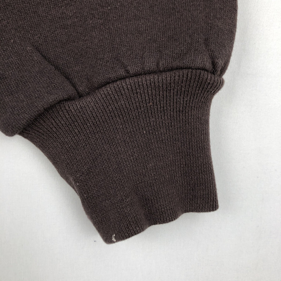 1990'S Russell Brown University College Sweatshirt, Made in USA, Men's Size L (approx.), Vintage cotton walnut Vintage Second Hand