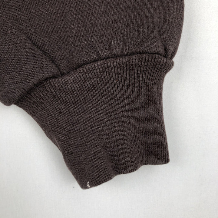 1990'S Russell Brown University College Sweatshirt, Made in USA, Men's Size L (approx.), Vintage cotton walnut Vintage Second Hand