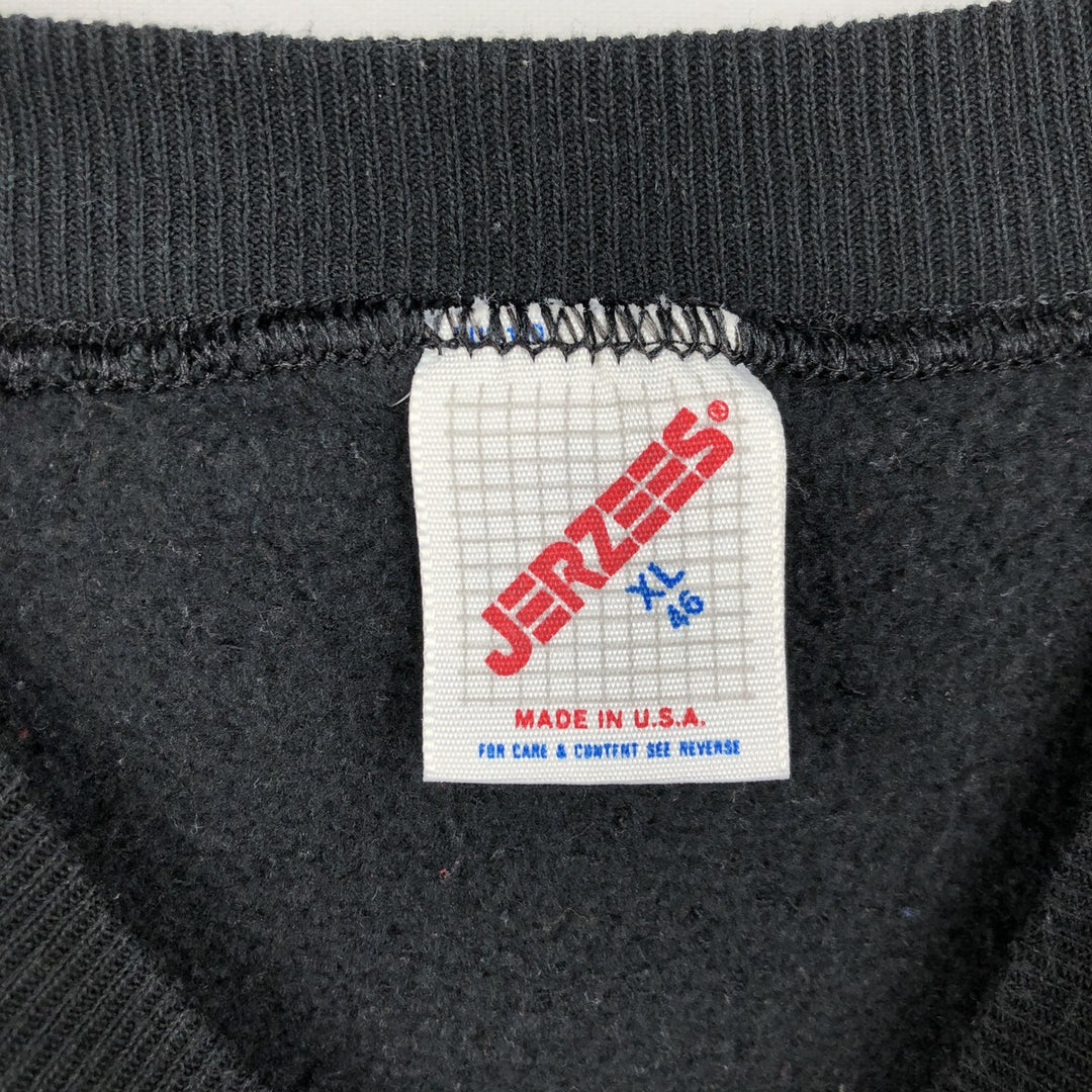 Vintage 90'S Jerzees college sweatshirt, made in the USA, men's size XL cotton black type Vintage Second Hand