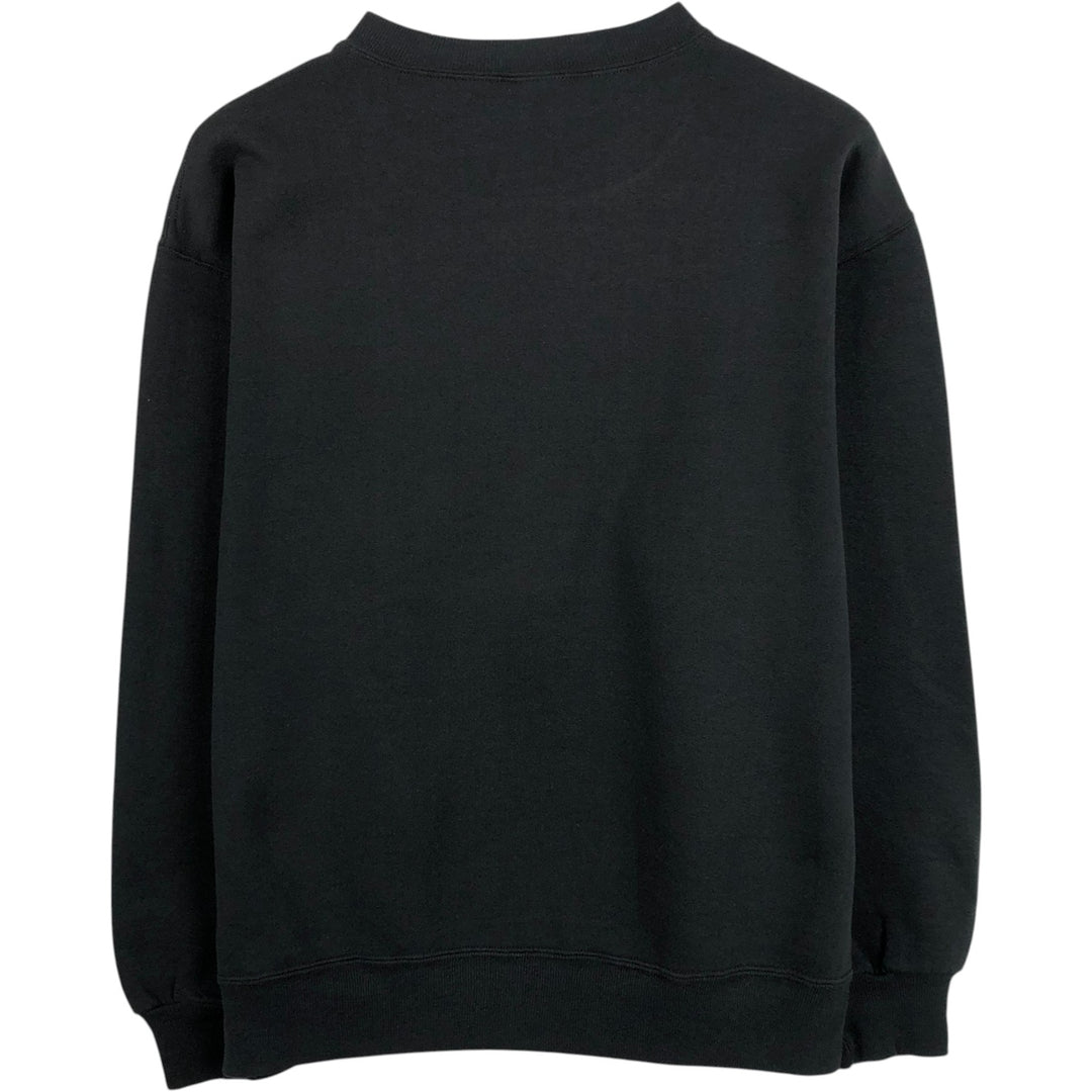90'S Russell College Sweatshirt, Made in USA, Men's L, Vintage cotton black type Vintage Second Hand