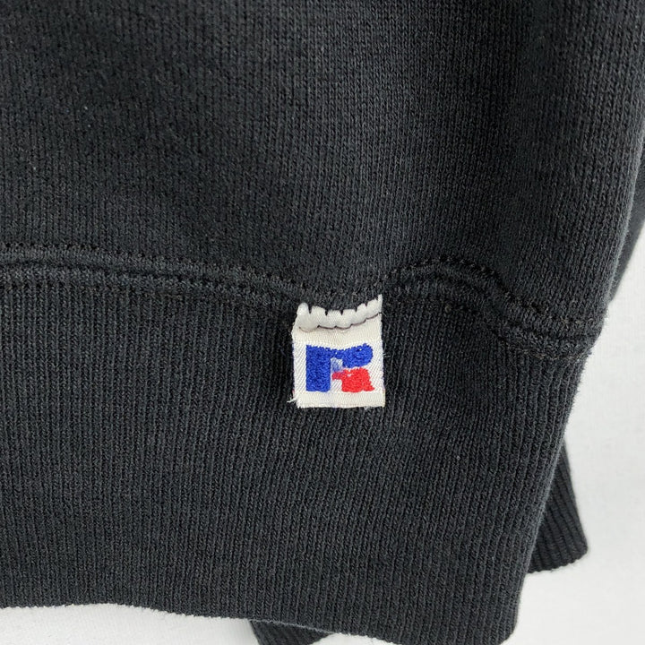 90'S Russell College Sweatshirt, Made in USA, Men's L, Vintage cotton black type Vintage Second Hand