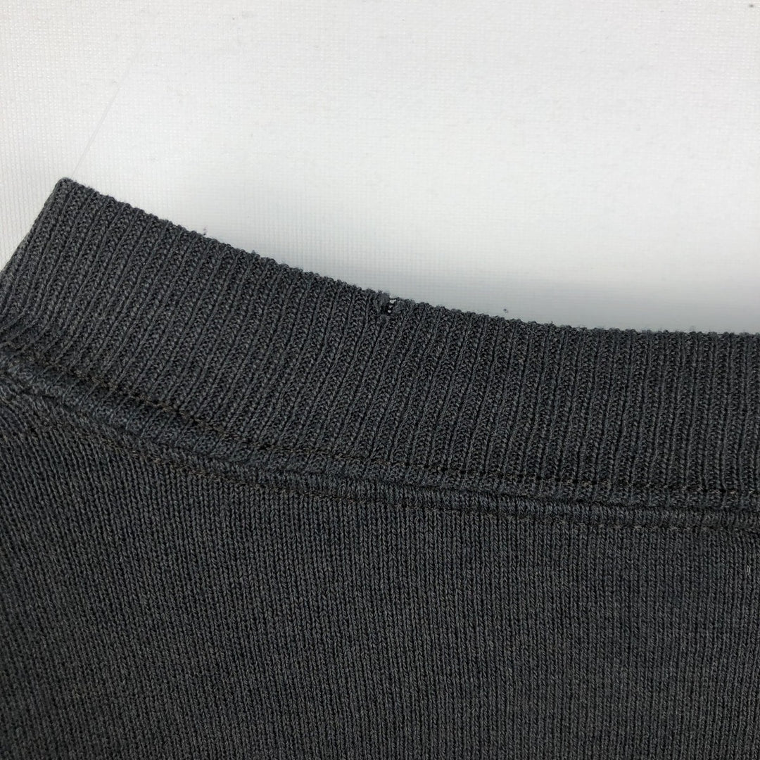 90'S Russell College Sweatshirt, Made in USA, Men's L, Vintage cotton black type Vintage Second Hand