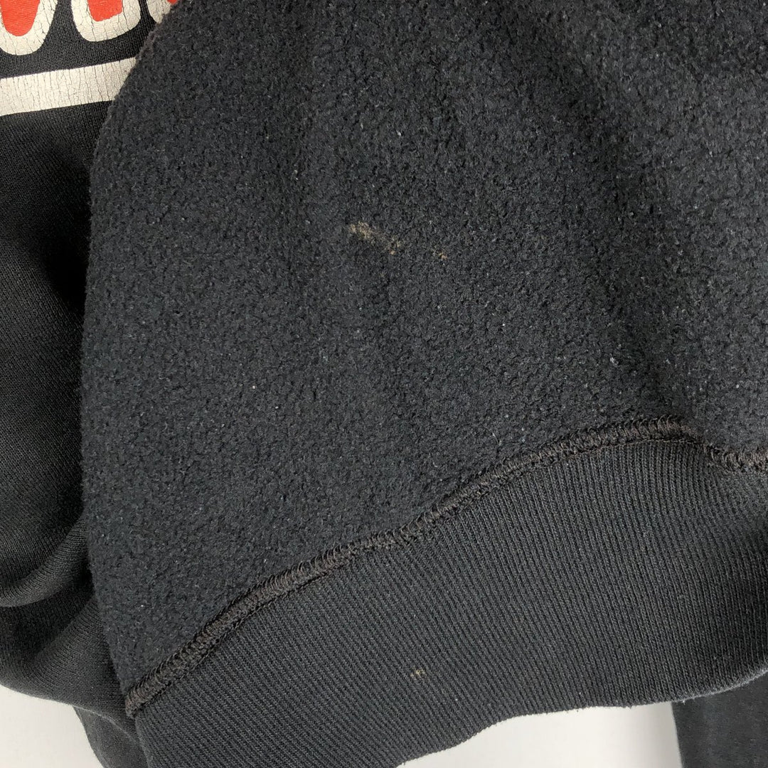 90'S Russell College Sweatshirt, Made in USA, Men's L, Vintage cotton black type Vintage Second Hand